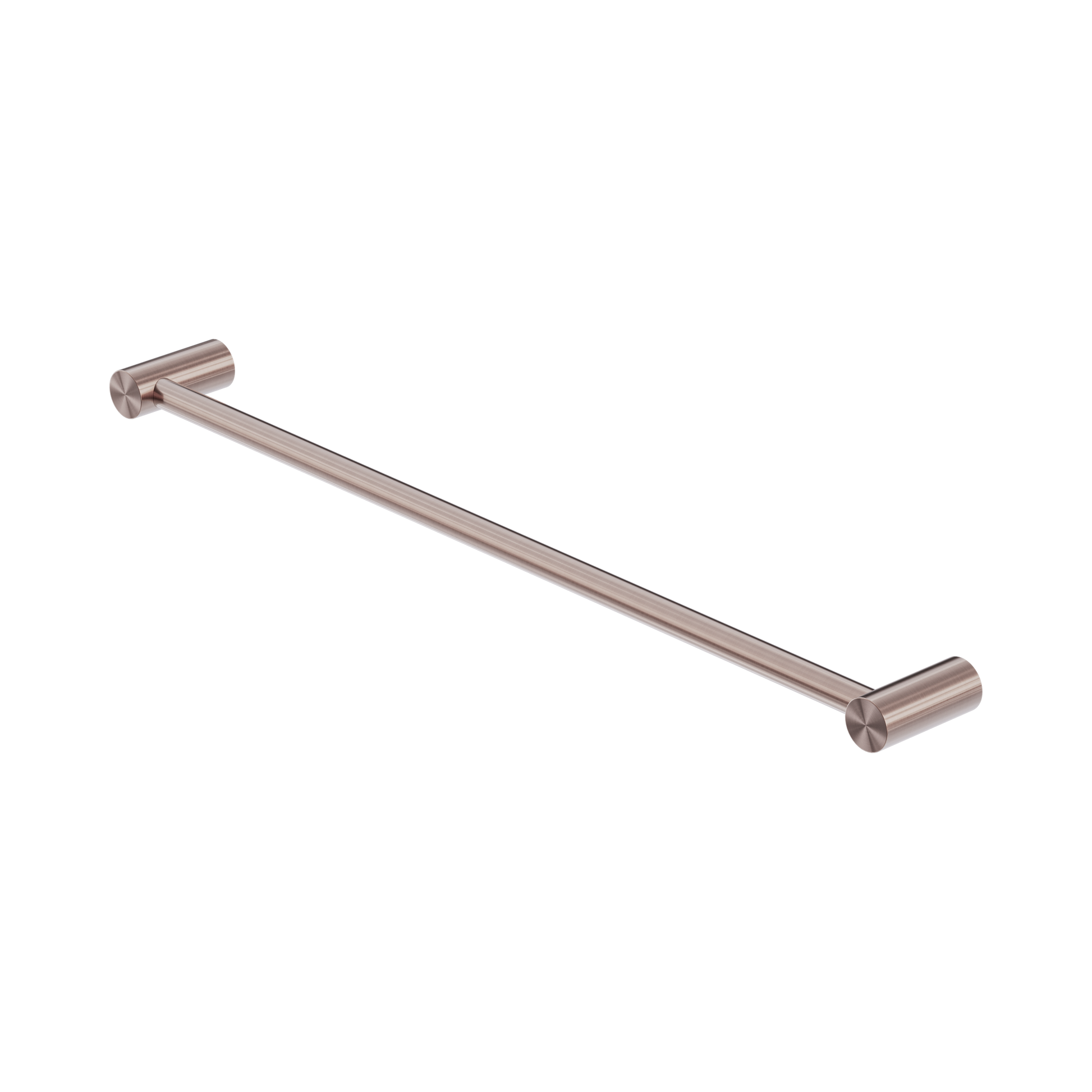 Nero Zen SS316L Single Towel Rail 600mm, Brushed Bronze