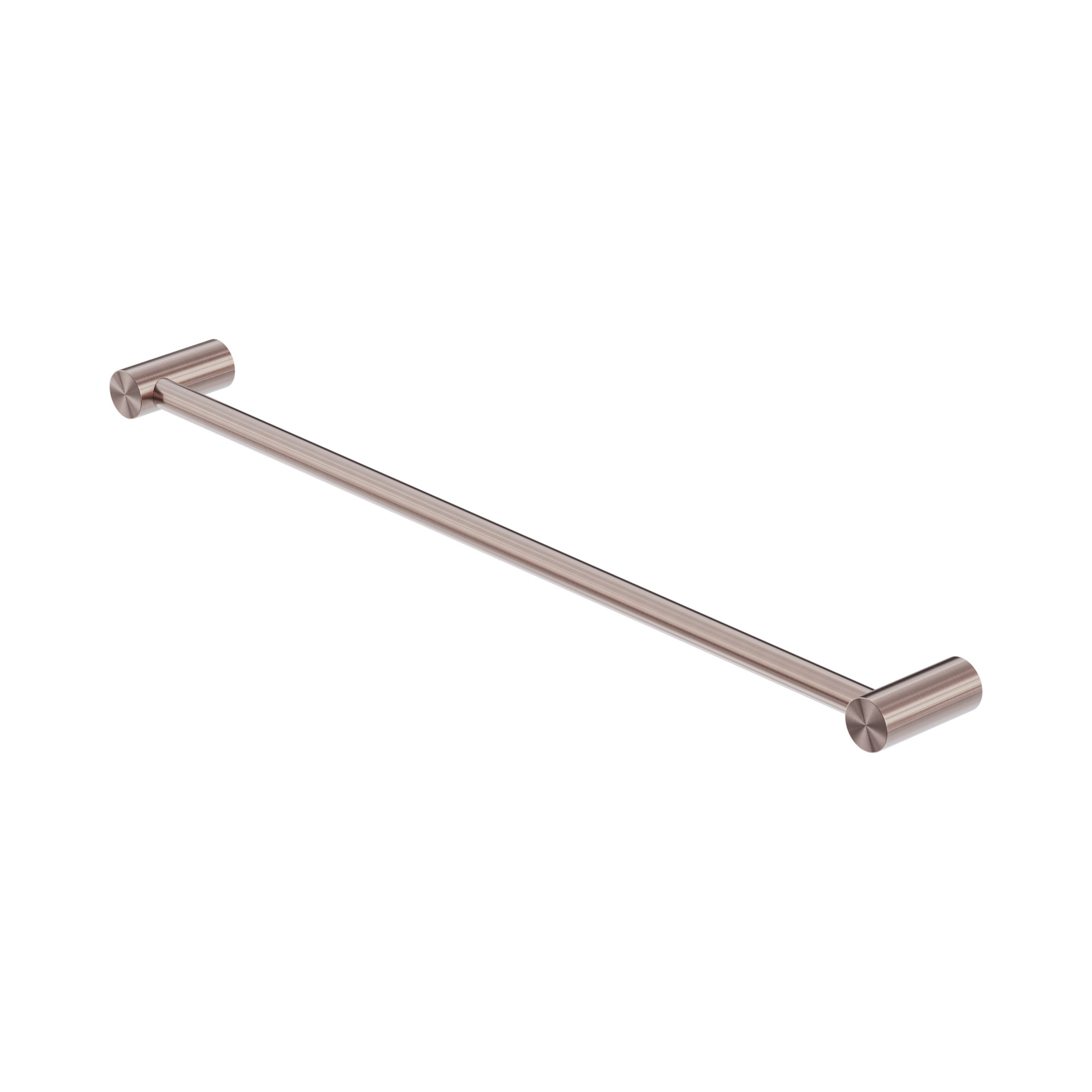 Nero Zen SS316L Single Towel Rail 600mm, Brushed Bronze