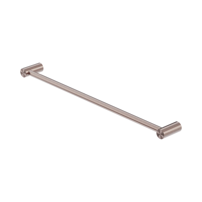 Nero Zen SS316L Single Towel Rail 600mm, Brushed Bronze