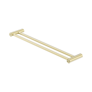 Nero Zen SS316L Double Towel Rail 600mm, Brushed Gold