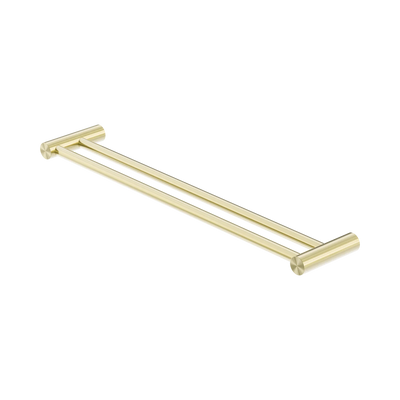 Nero Zen SS316L Double Towel Rail 600mm, Brushed Gold