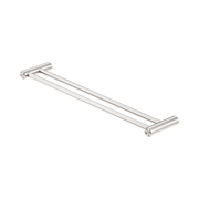 Nero Zen SS316L Double Towel Rail 600mm, Brushed Nickel