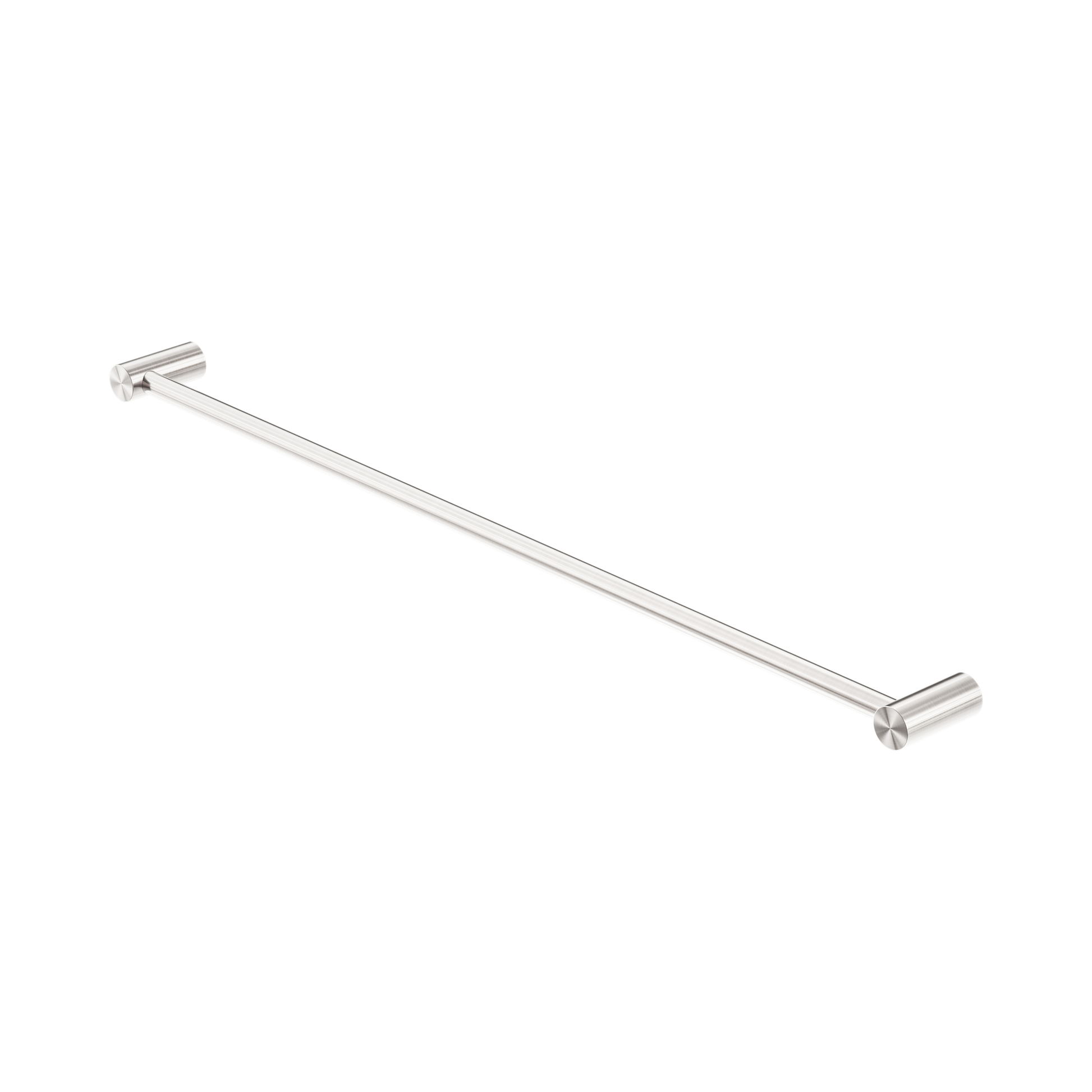 Nero Zen SS316L Single Towel Rail 800mm, Brushed Nickel
