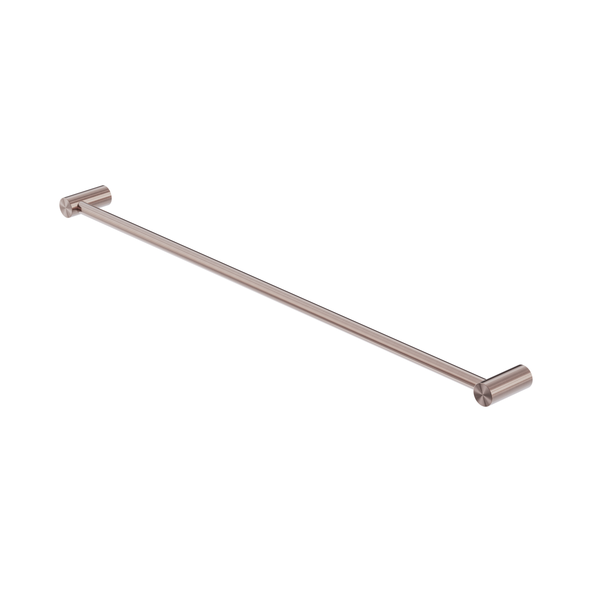 Nero Zen SS316L Single Towel Rail 800mm, Brushed Bronze