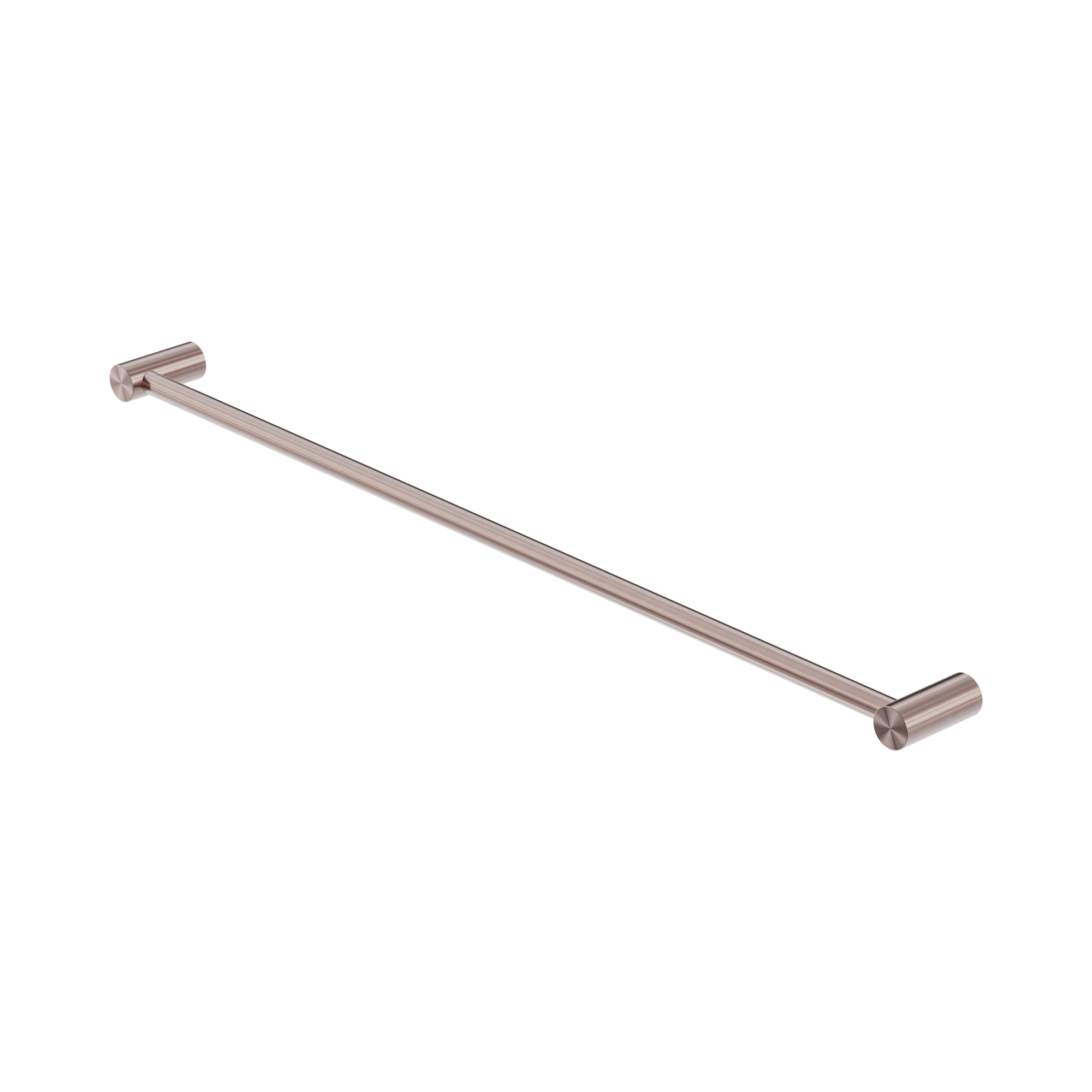 Nero Zen SS316L Single Towel Rail 800mm, Brushed Bronze