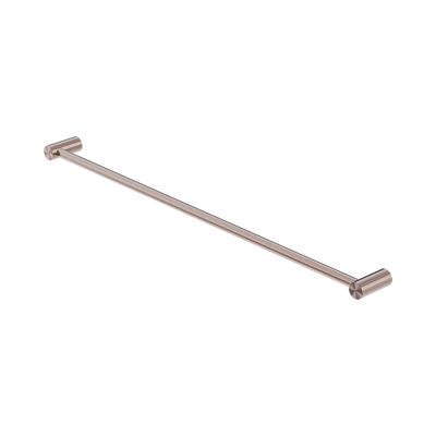 Nero Zen SS316L Single Towel Rail 800mm, Brushed Bronze