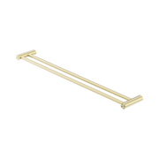 Nero Zen SS316L Double Towel Rail 800mm, Brushed Gold