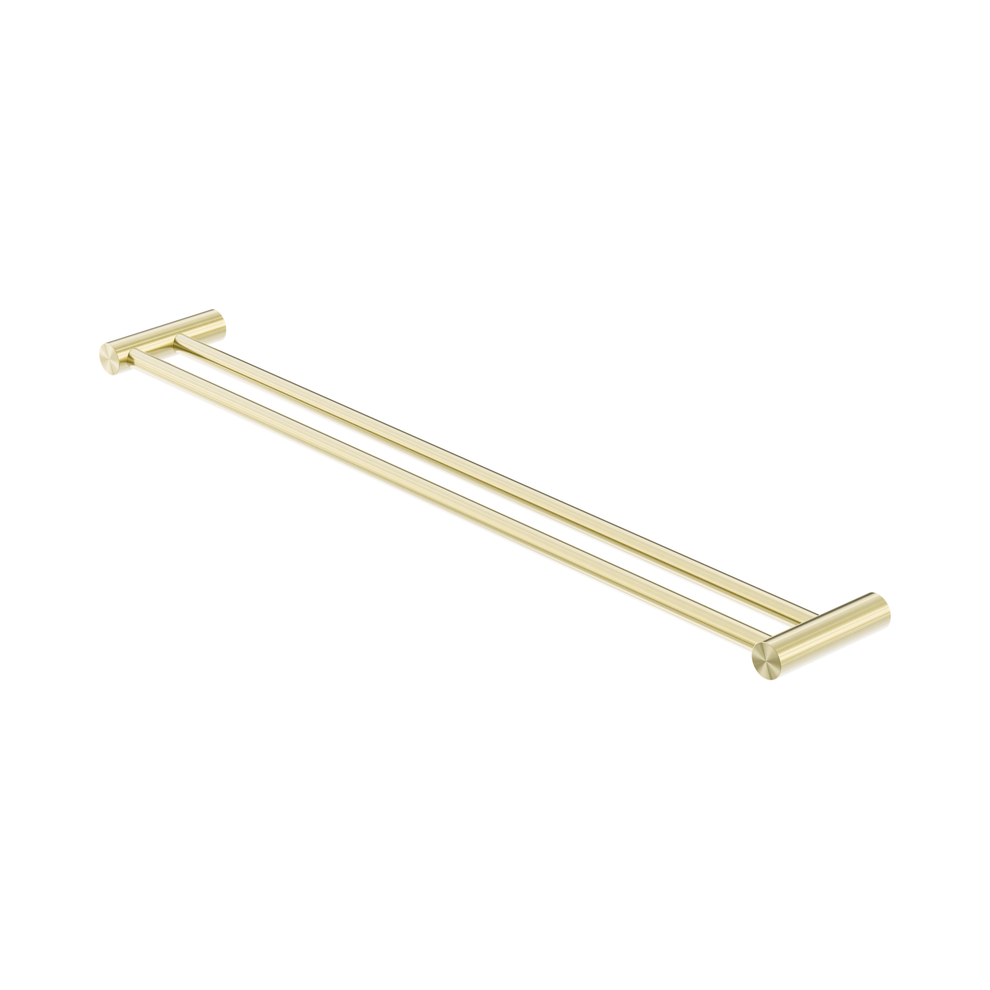 Nero Zen SS316L Double Towel Rail 800mm, Brushed Gold