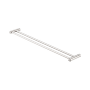 Nero Zen SS316L Double Towel Rail 800mm, Brushed Nickel