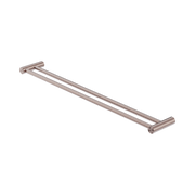Nero Zen SS316L Double Towel Rail 800mm, Brushed Bronze