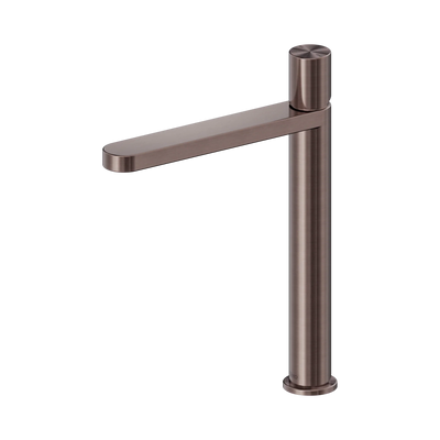 Nero Pure SS316L Tall Basin Mixer, Brushed Bronze