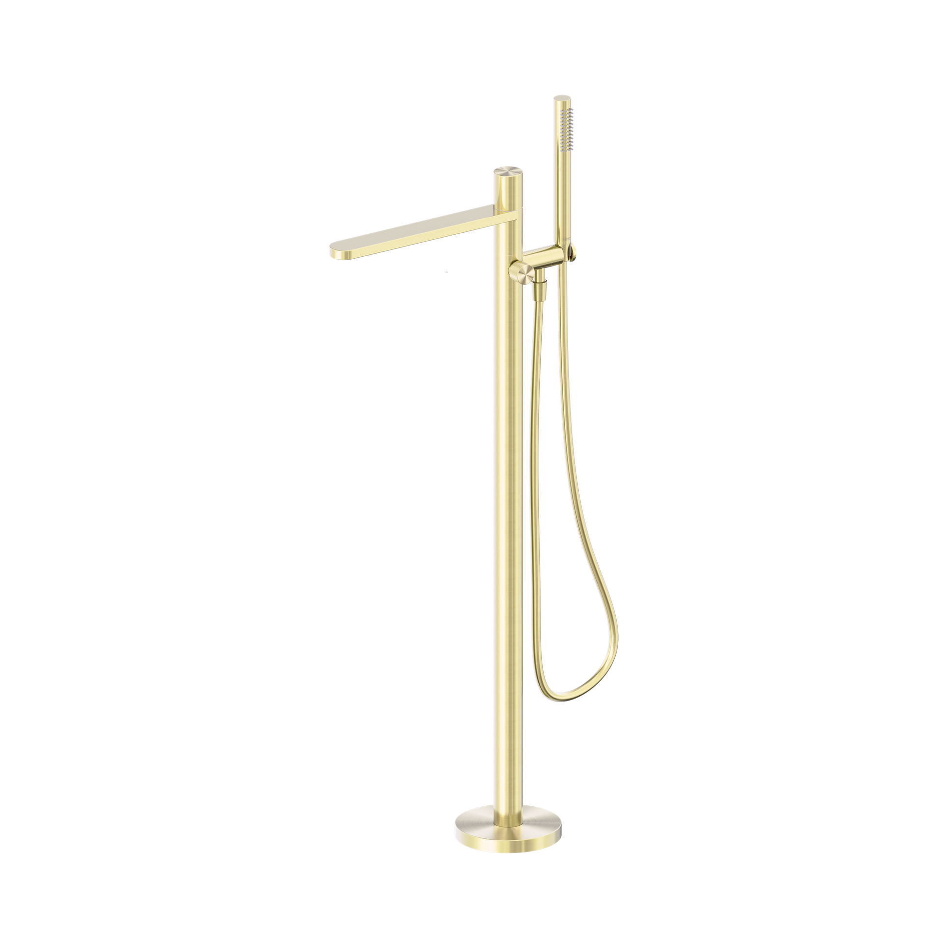 Nero Pure SS316L Progressive Freestanding Bath Mixer, Brushed Gold