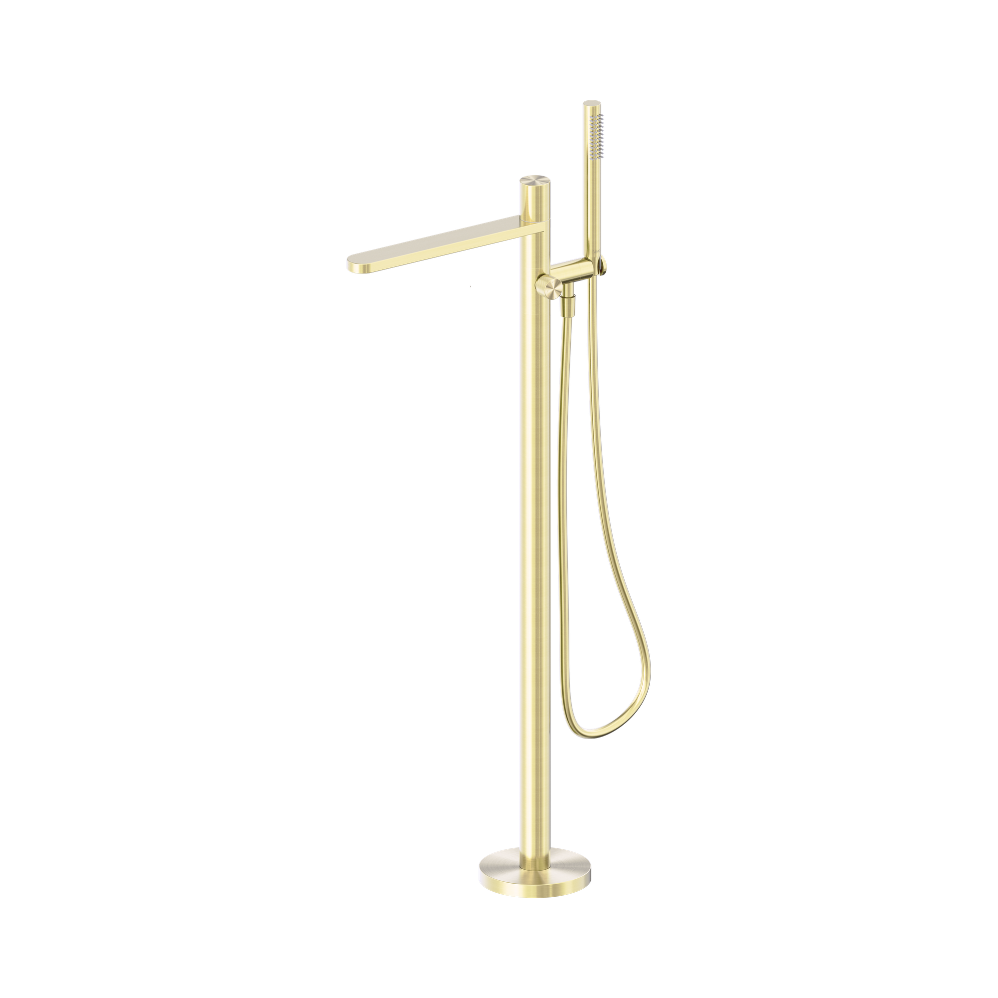 Nero Pure SS316L Progressive Freestanding Bath Mixer, Brushed Gold