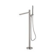 Nero Pure SS316L Progressive Freestanding Bath Mixer, Brushed Nickel