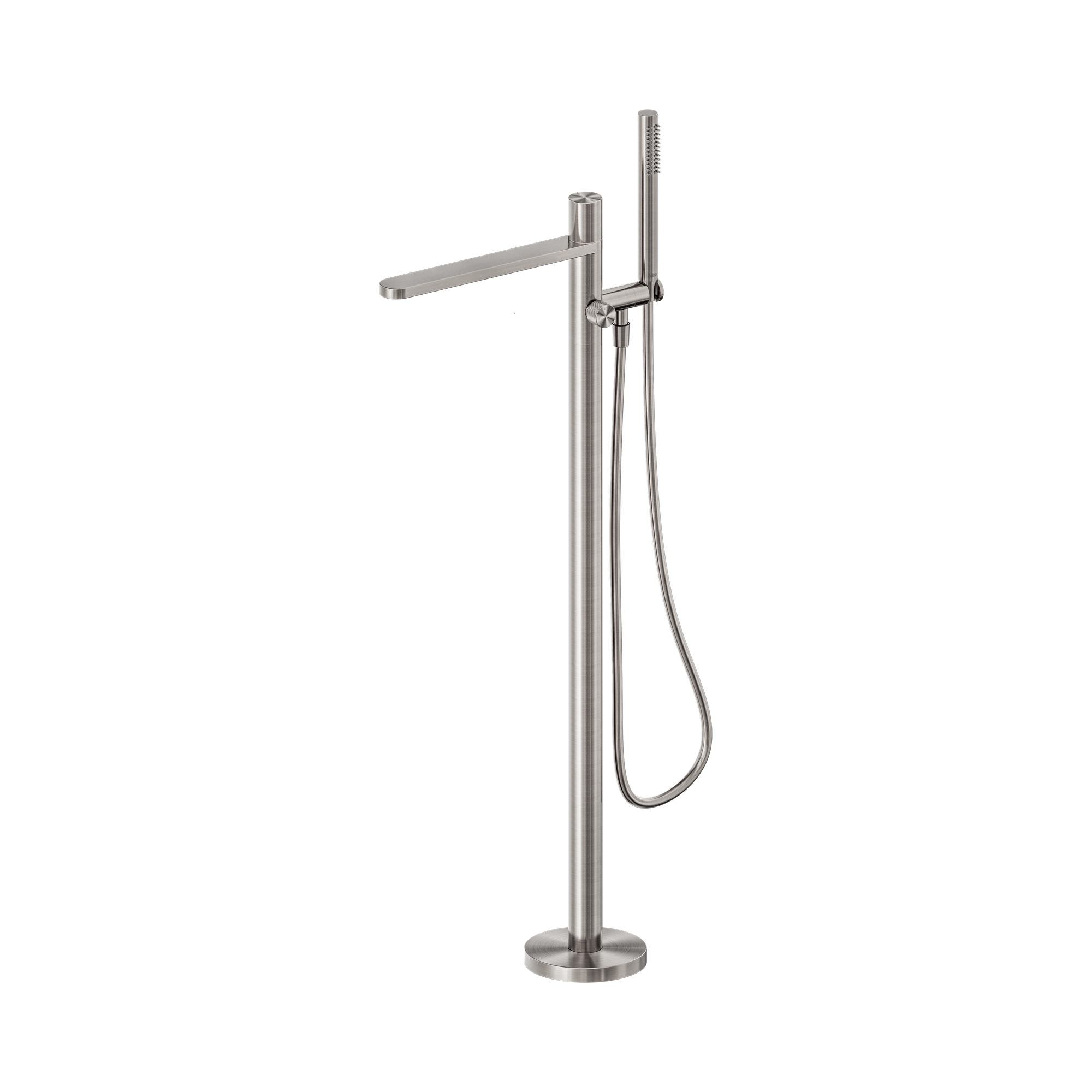 Nero Pure SS316L Progressive Freestanding Bath Mixer, Brushed Nickel