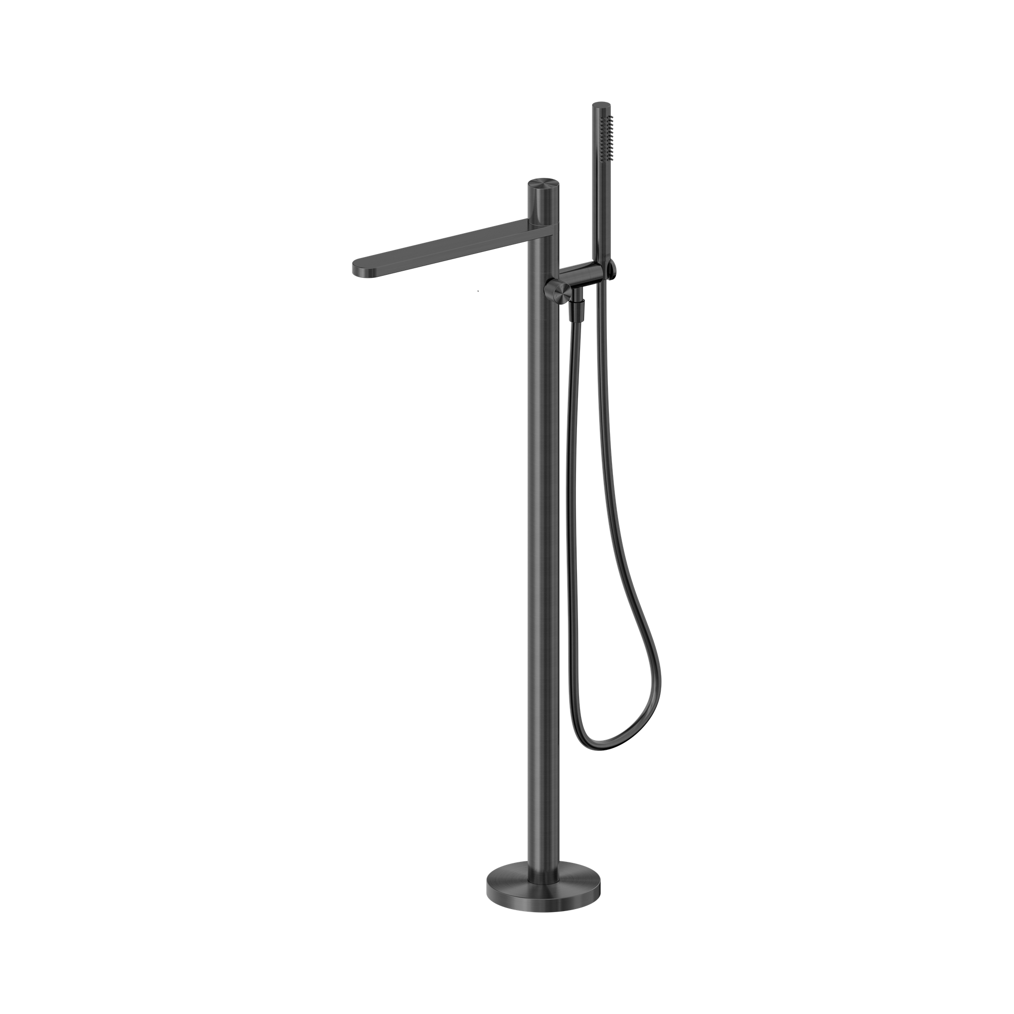 Nero Pure SS316L Progressive Freestanding Bath Mixer, Graphite