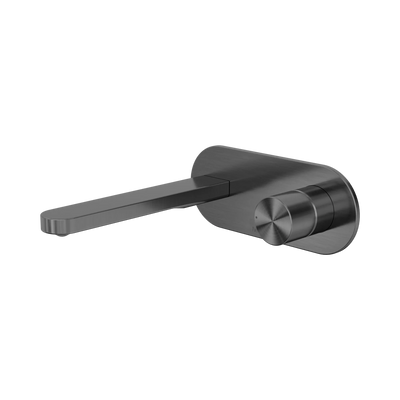Nero Pure SS316L Progressive Wall Basin/Bath Mixer, Graphite