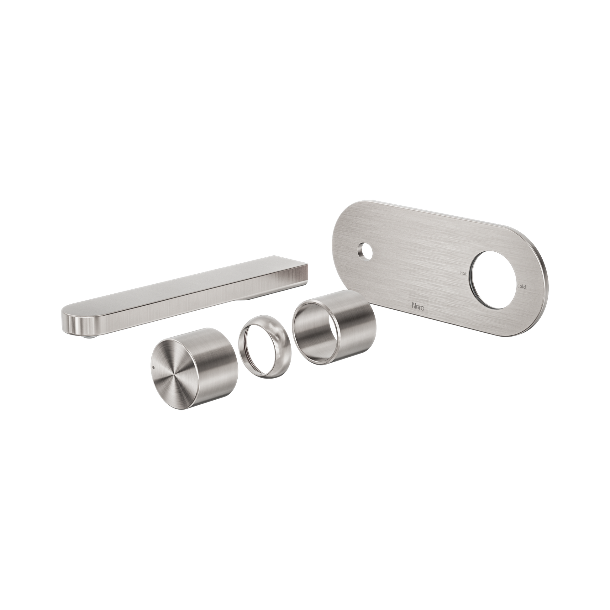 Nero Pure SS316L Progressive Wall Mixer Set Trim Kits Only, Brushed Nickel