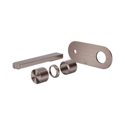 Nero Pure SS316L Progressive Wall Basin/Bath Mixer Trim Kits Only, Brushed Bronze