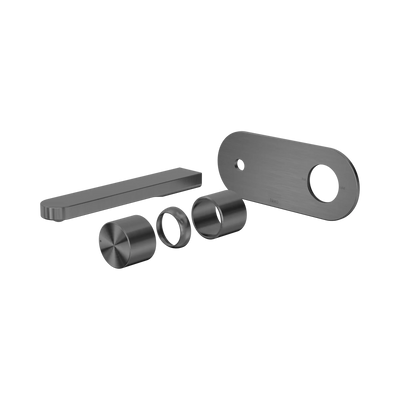 Nero Pure SS316L Progressive Wall Basin/Bath Mixer Trim Kits Only, Graphite