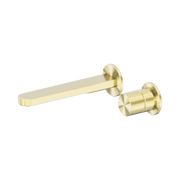 Nero Pure SS316L Progressive Wall Mixer Set Separate Back Plate, Brushed Gold