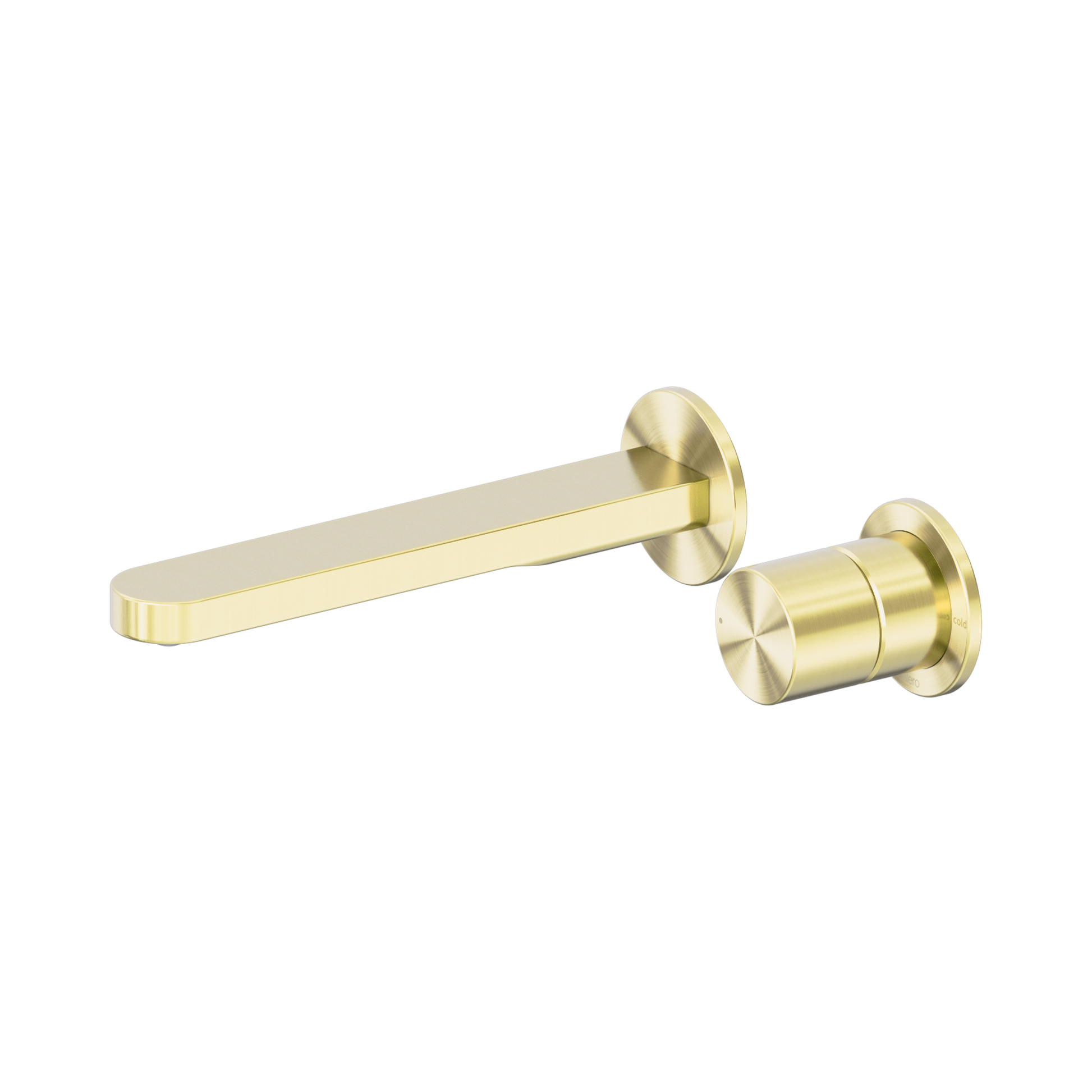 Nero Pure SS316L Progressive Wall Mixer Set Separate Back Plate, Brushed Gold