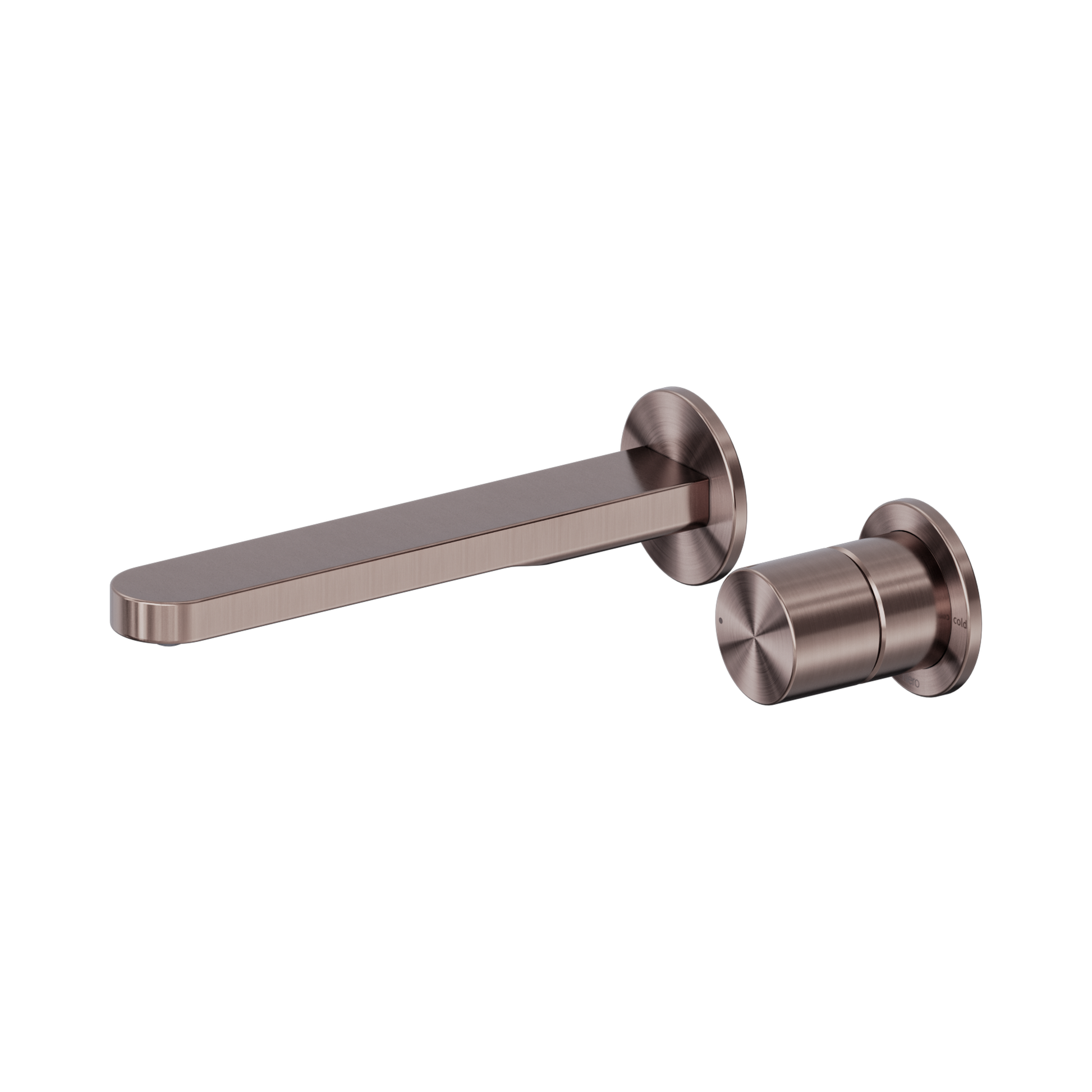 Nero Pure SS316L Progressive Wall Mixer Set Separate Back Plate, Brushed Bronze