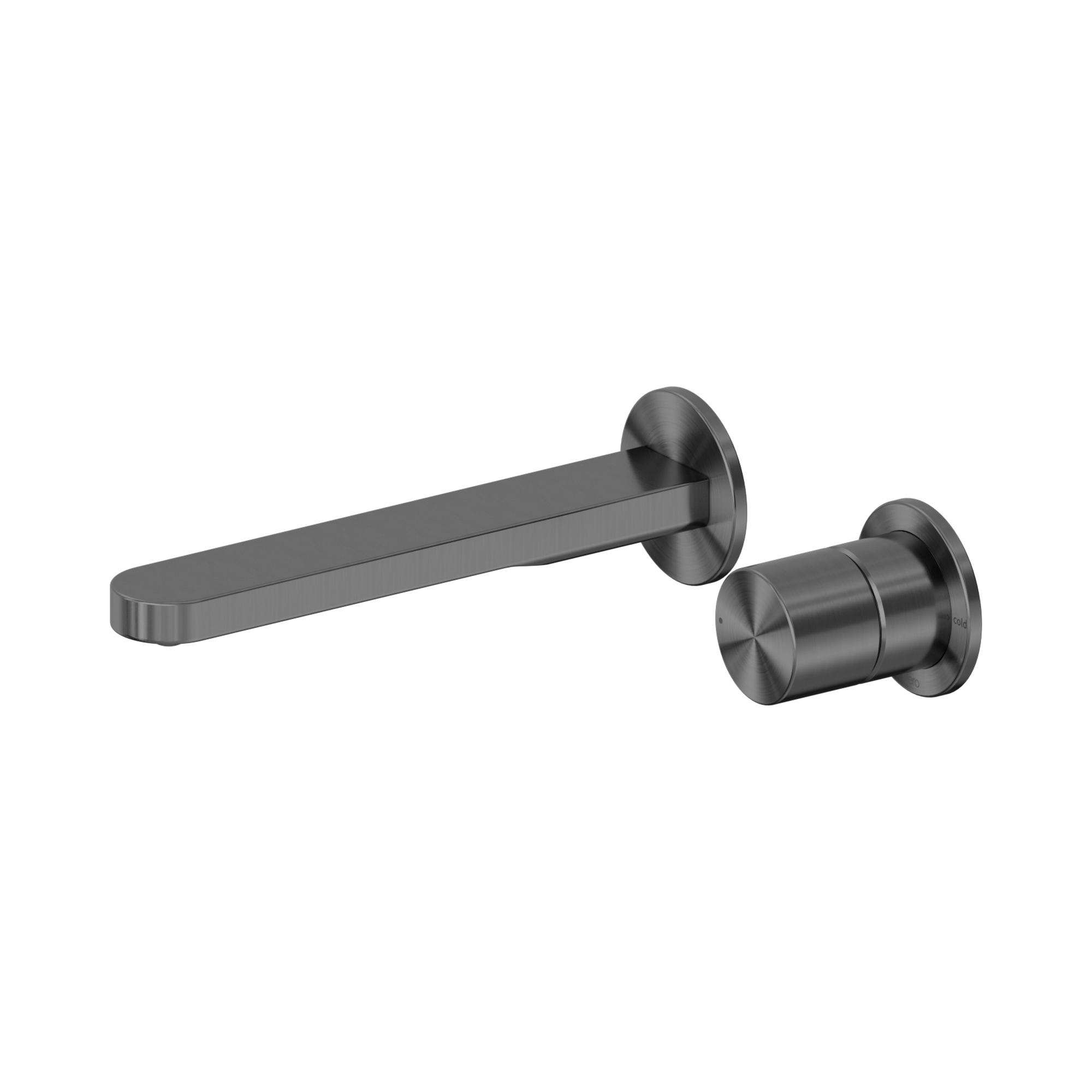 Nero Pure SS316L Progressive Wall Mixer Set Separate Back Plate, Graphite