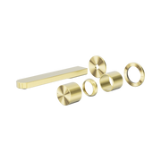 Nero Pure SS316L Progressive Wall Mixer Set Separate Back Plate Trim Kits Only, Brushed Gold