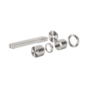 Nero Pure SS316L Progressive Wall Mixer Set Separate Back Plate Trim Kits Only, Brushed Nickel