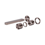 Nero Pure SS316L Progressive Wall Mixer Set Separate Back Plate Trim Kits Only, Brushed Bronze