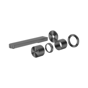 Nero Pure SS316L Progressive Wall Mixer Set Separate Back Plate Trim Kits Only, Graphite