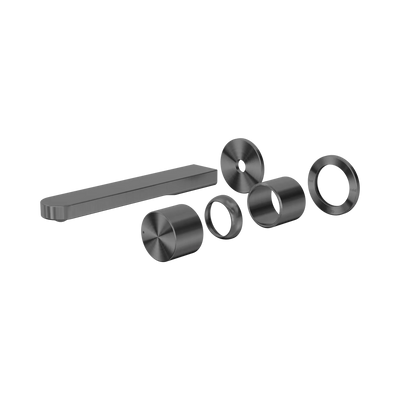 Nero Pure SS316L Progressive Wall Basin/Bath Mixer Separate Back Plate Trim Kits Only, Graphite