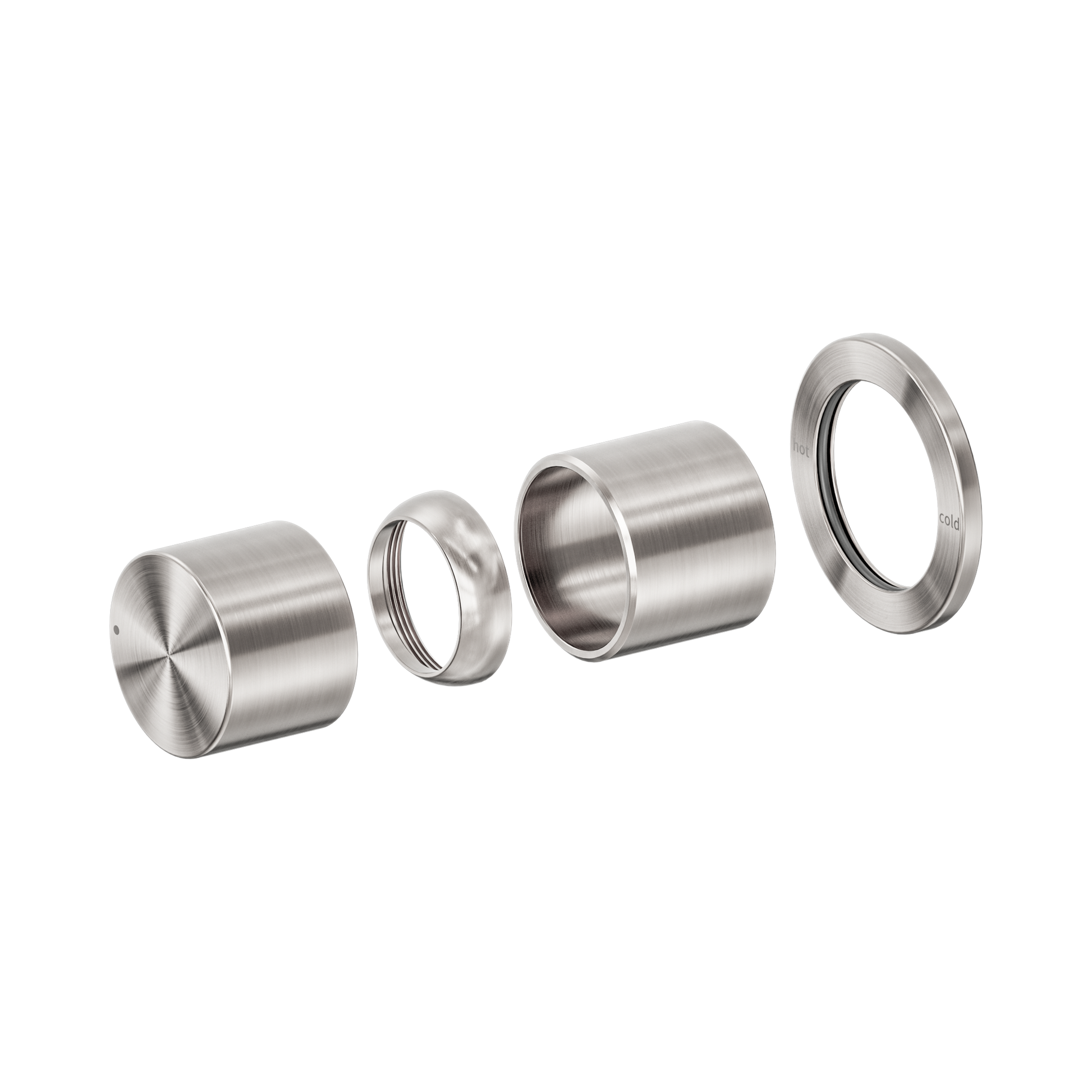 Nero Pure SS316L Progressive Wall/Shower Mixer Trim Kits Only, Brushed Nickel