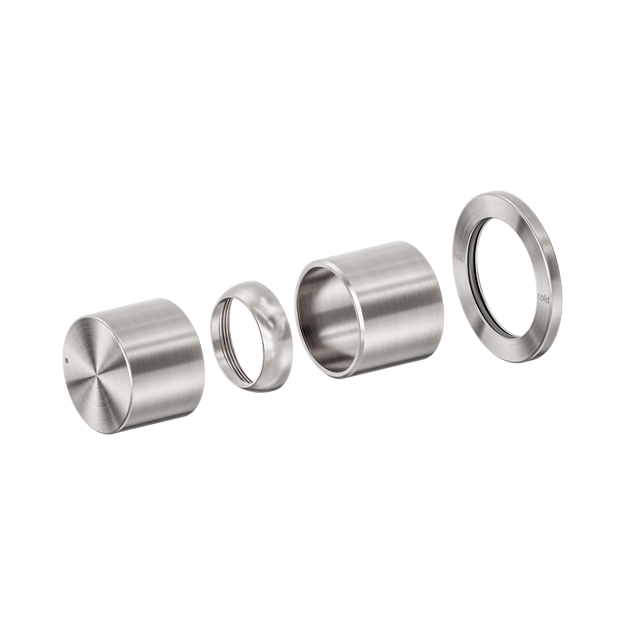 Nero Pure SS316L Progressive Wall/Shower Mixer Trim Kits Only, Brushed Nickel