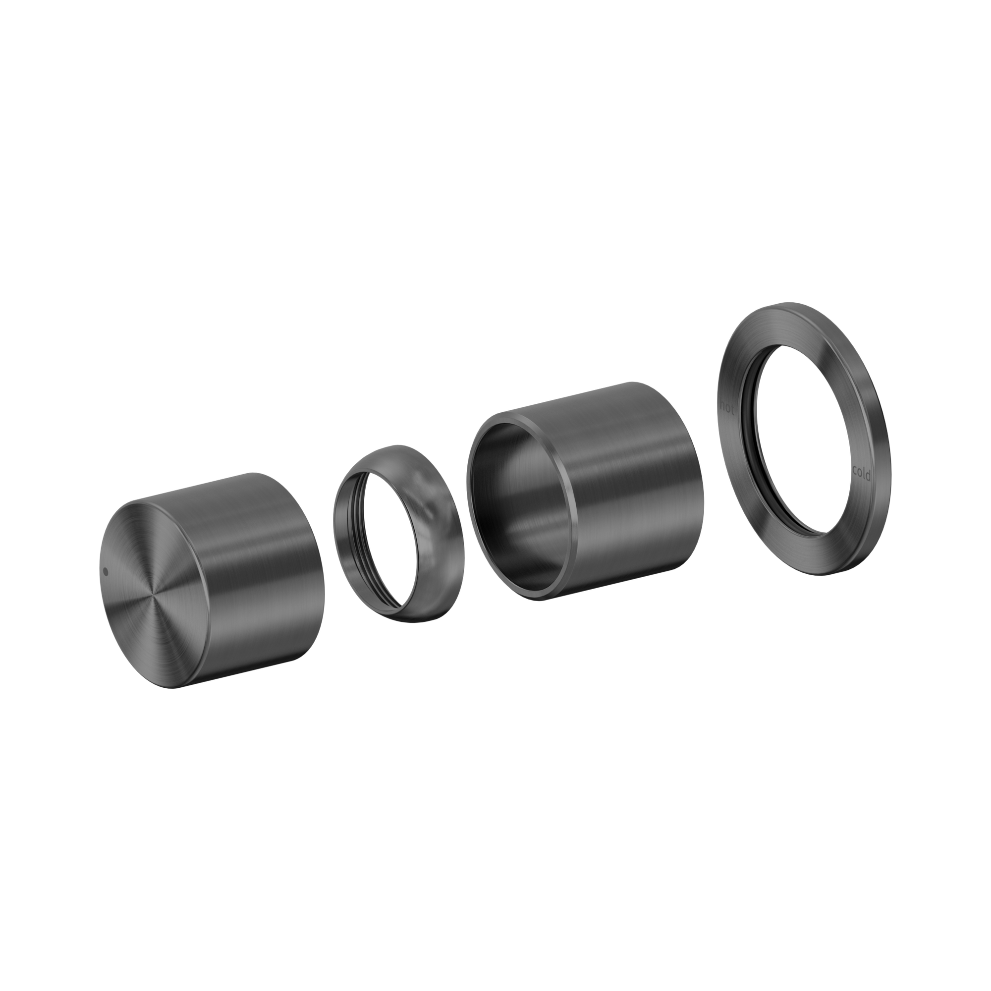 Nero Pure SS316L Progressive Wall/Shower Mixer Trim Kits Only, Graphite
