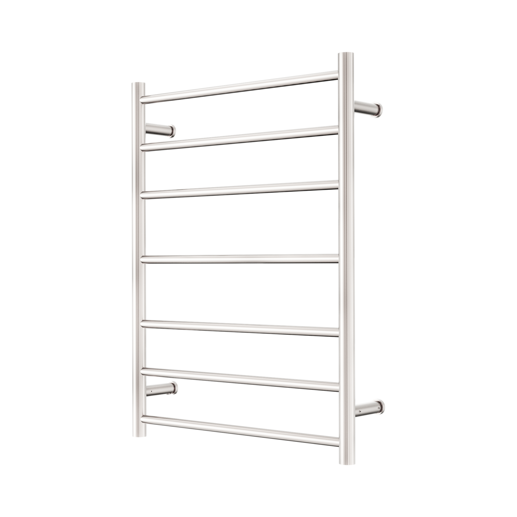 Nero Mecca 240V 7 Bar Heated Towel Ladder, Brushed Nickel