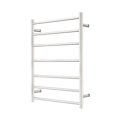 Nero Mecca 240V 7 Bar Heated Towel Ladder, Brushed Nickel