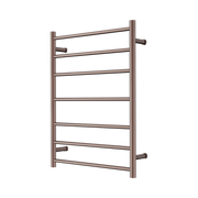 Nero Mecca 240V 7 Bar Heated Towel Ladder, Brushed Bronze