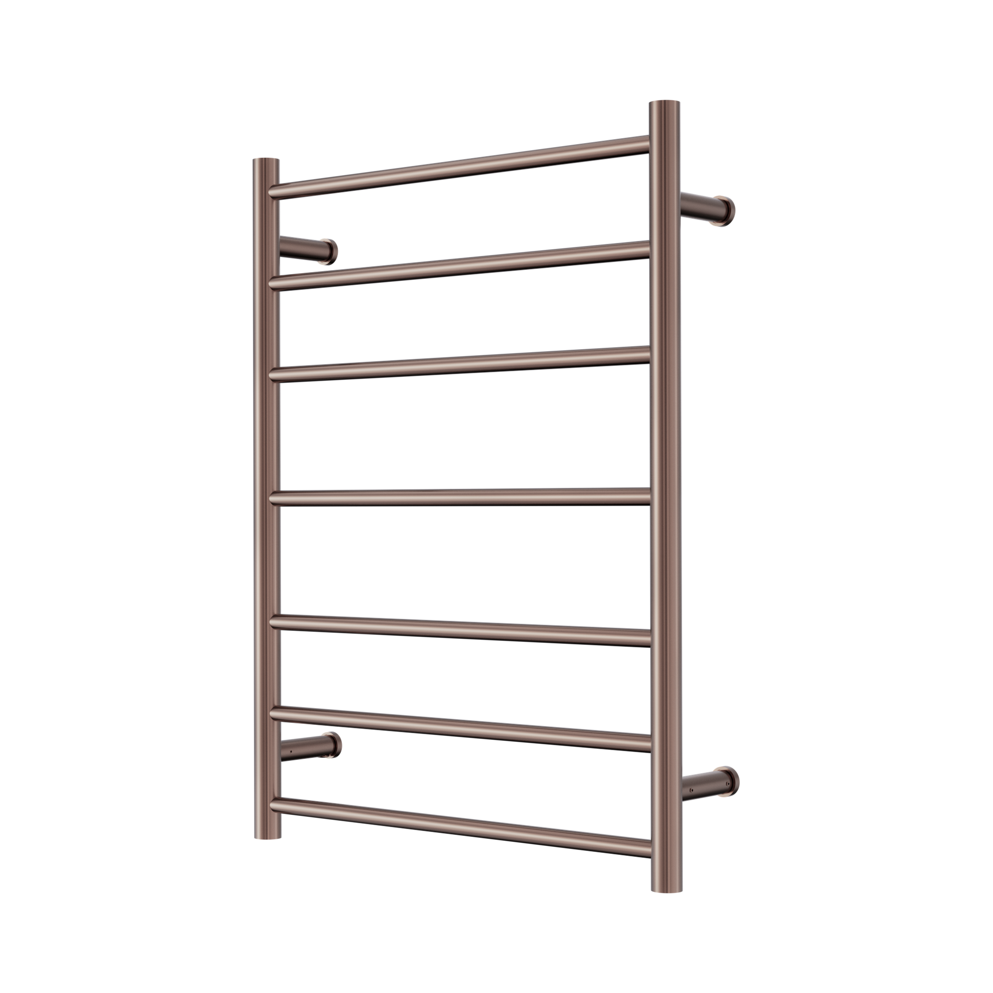 Nero Mecca 240V 7 Bar Heated Towel Ladder, Brushed Bronze