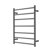 Nero Mecca 240V 7 Bar Heated Towel Ladder, Gun Metal