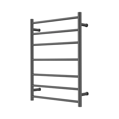 Nero Mecca 240V 7 Bar Heated Towel Ladder, Graphite