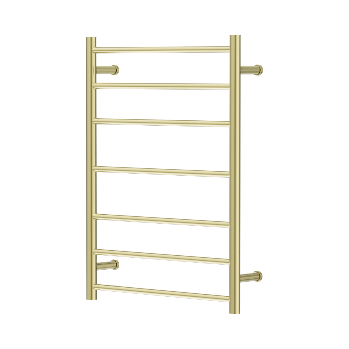 Nero Mecca 12V 7 Bar Heated Towel Ladder, Brushed Gold