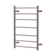 Nero Mecca 12V 7 Bar Heated Towel Ladder, Brushed Bronze