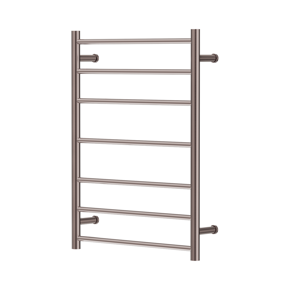 Nero Mecca 12V 7 Bar Heated Towel Ladder, Brushed Bronze