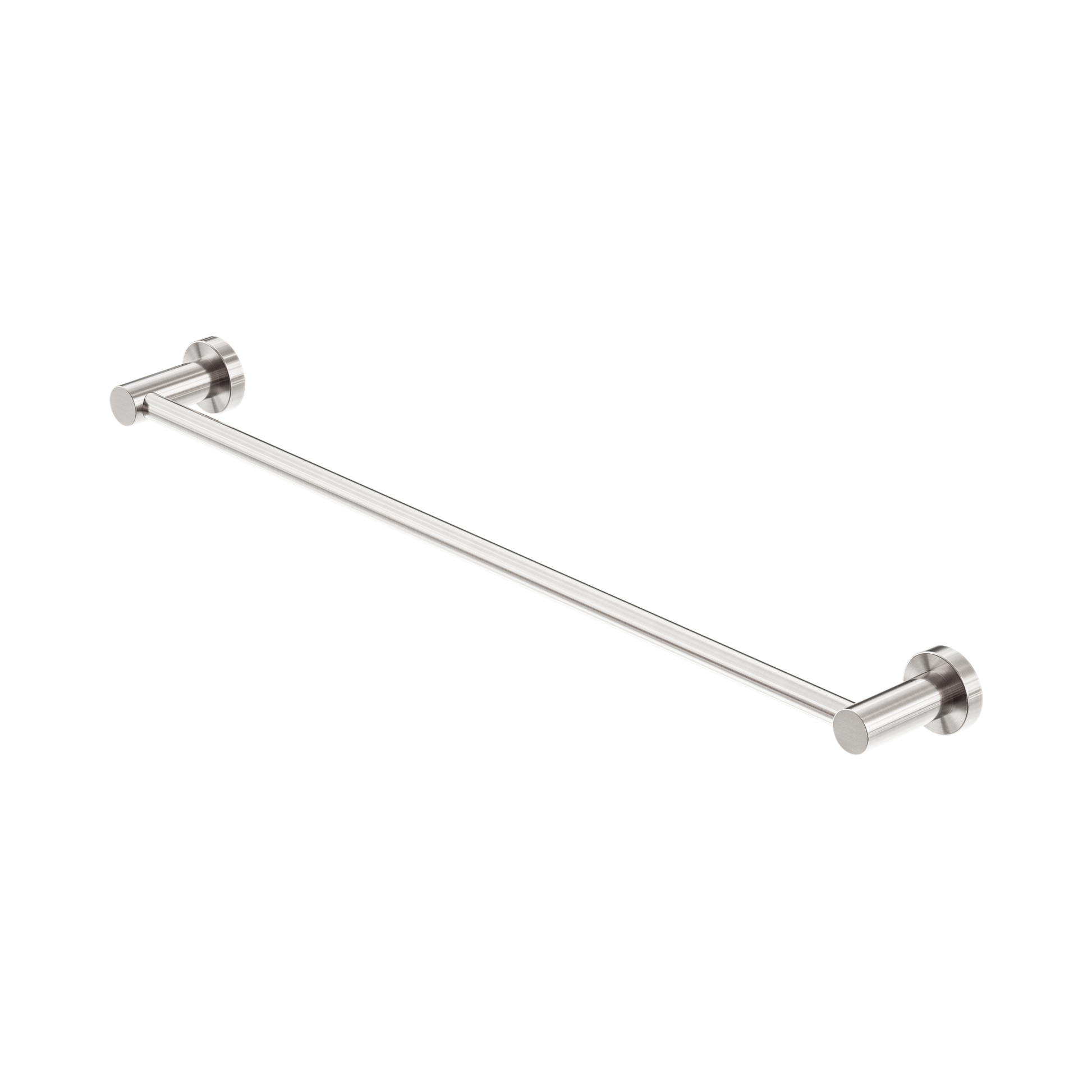 Nero Mecca Single Towel Rail 600mm, Brushed Nickel