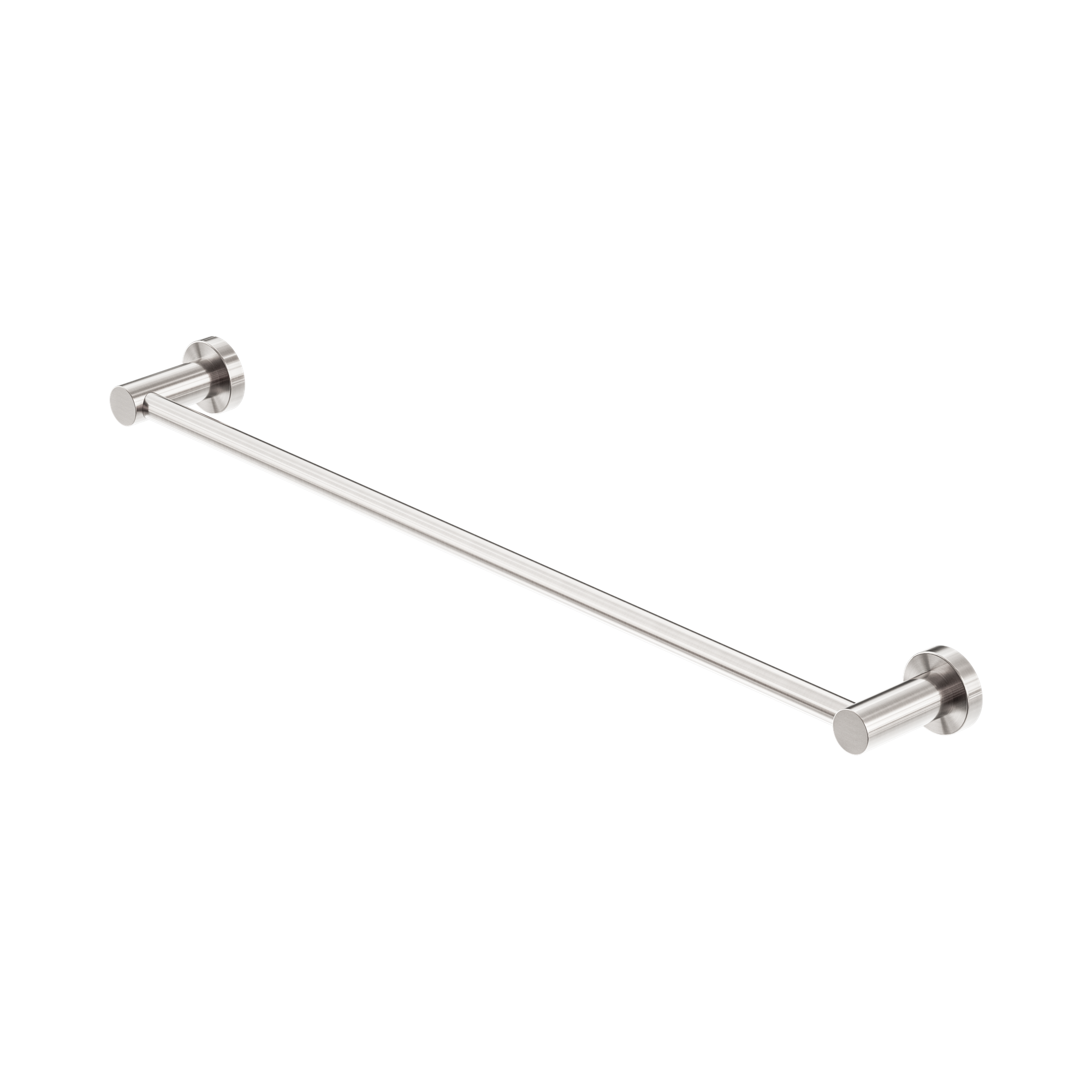 Nero Mecca Single Towel Rail 600mm, Brushed Nickel