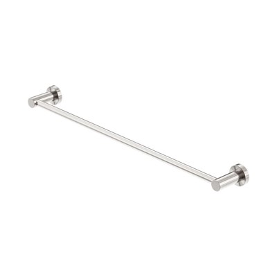 Nero Mecca Single Towel Rail 600mm, Brushed Nickel
