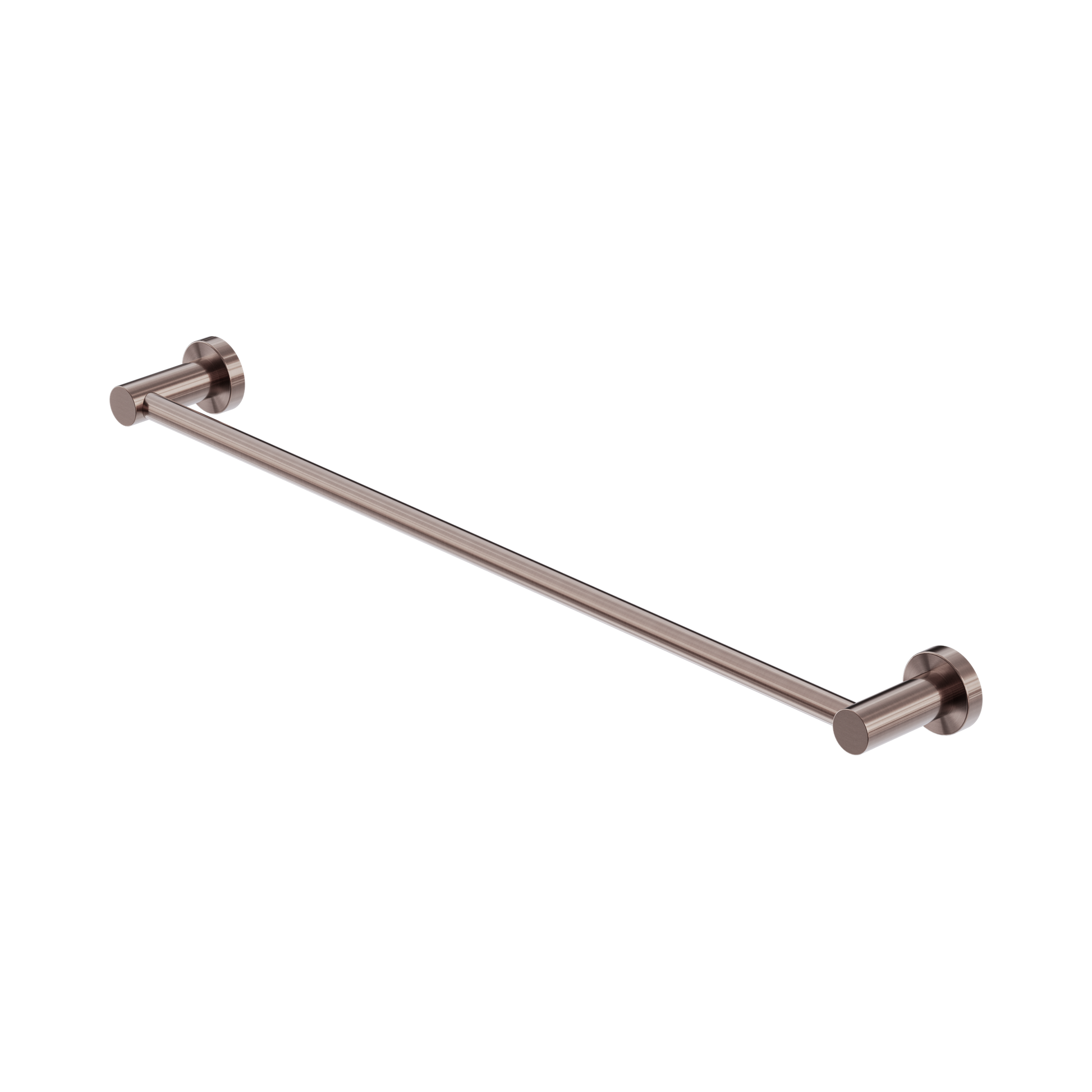 Nero Mecca Single Towel Rail 600mm, Brushed Bronze