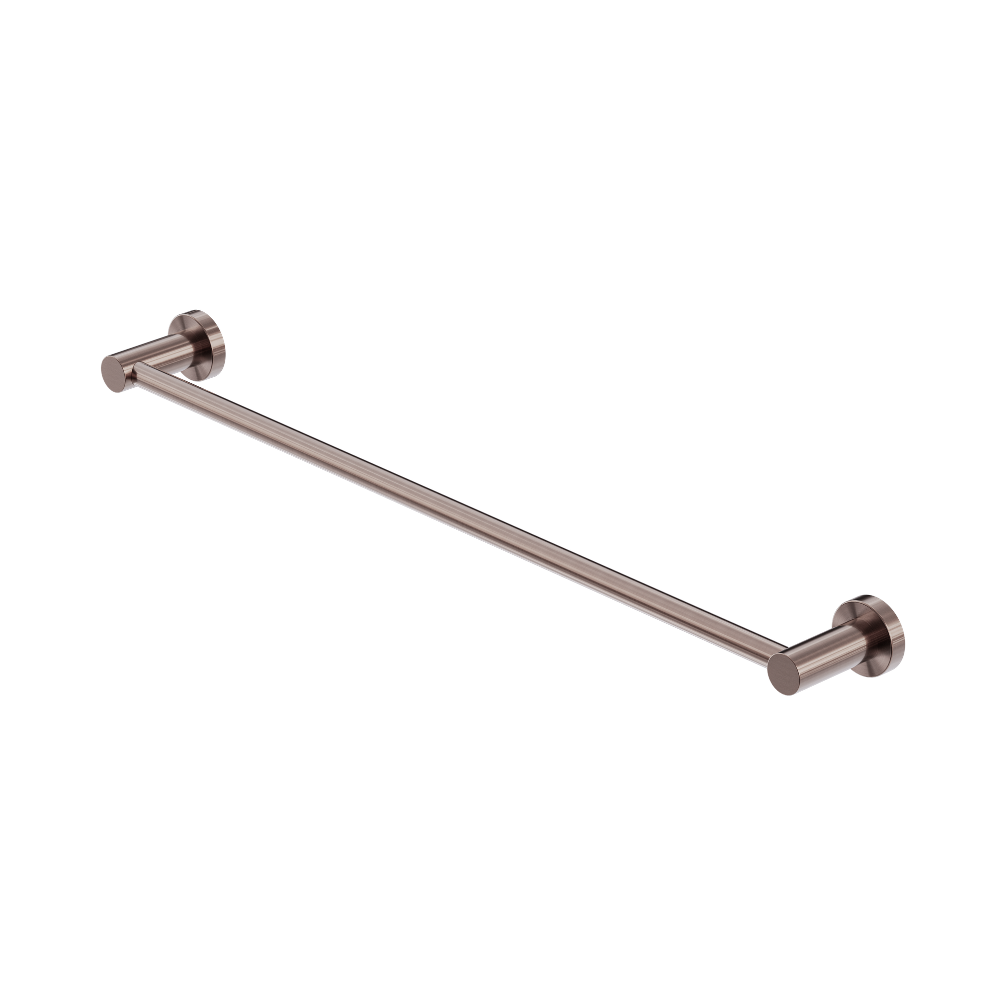 Nero Mecca Single Towel Rail 600mm, Brushed Bronze